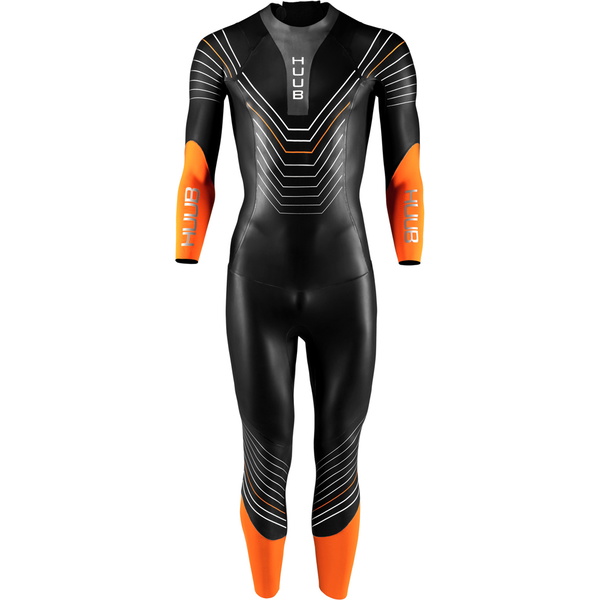 2026 HUUB Mens Araya Swim Wetsuit ARAYAM - Black / Orange